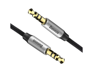 Baseus kabel audio Yiven M30 jack 3,5 mm jack 3,5 mm 1,5 m srebrno-czarny