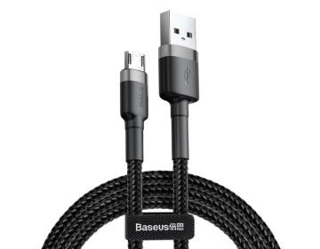 Baseus kabel Cafule USB microUSB 0,5 m 2,4A szaro-czarny