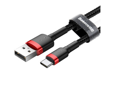 Baseus kabel Cafule USB USB-C 3,0 m 2A czerwono-czarny