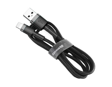 Baseus kabel Cafule USB Lightning 1,0 m 2,4A szaro-czarny