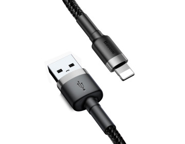 Baseus kabel Cafule USB Lightning 2,0 m 1,5A szaro-czarny