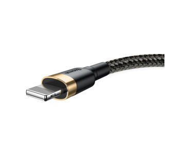 Baseus kabel Cafule USB Lightning 3,0 m 1,5A złoto-czarny