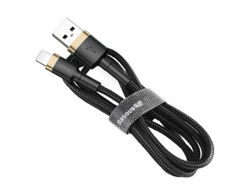 Baseus kabel Cafule USB Lightning 3,0 m 1,5A złoto-czarny