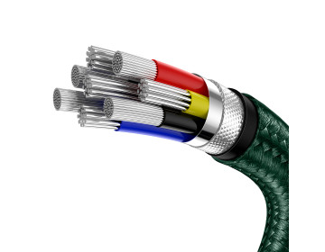 Baseus kabel Cafule Metal USB-C USB-C 2,0 m zielony 100W