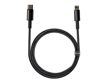 Baseus kabel Tungsten PD USB-C Lightning 1,0 m czarny 20W