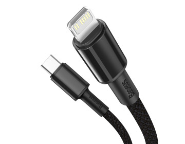 Baseus kabel High Density PD USB-C Lightning 2,0 m czarny 20W