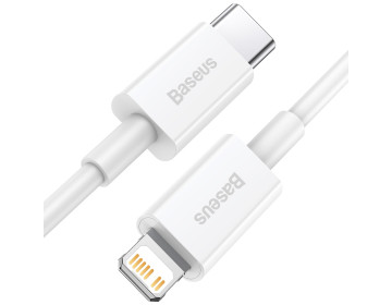 Baseus kabel Superior PD USB-C Lightning 0,25 m biały 20W