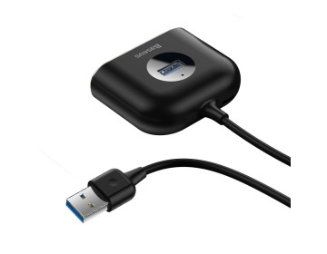 Baseus adapter HUB Square USB 3.0 do 4xUSB czarny