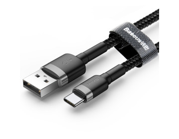 Baseus kabel Cafule USB USB-C 3m 2A szaro-czarny