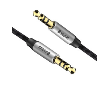 Baseus kabel AUX Yiven Jack 3,5 mm M30 CAM30-CS1 1,5 metr srebrno-czarny