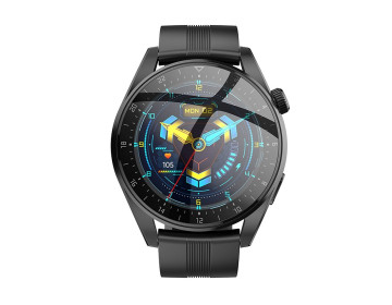 Hoco smartwatch/inteligentny zegarek Y9 smart sport możliwość połączeń z zegarka czarny