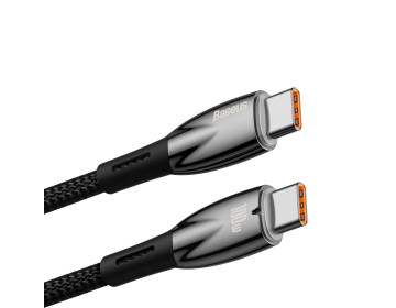 Baseus kabel Typ C do Typ C Power delivery 100W Glimmer Series CADH000801 2m czarny