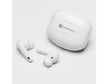Forcell F-AUDIO słuchawki bezprzewodowe/bluetooth stereo TWS bezbarwny Sound białe