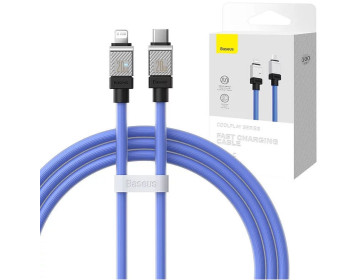 Baseus kabel Typ C do Apple Lightning 8-pin CoolPlay szybkie ładowanie 20W 1m niebieski CAKW000003