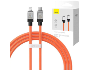 Baseus kabel Typ C do Apple Lightning 8-pin CoolPlay szybkie ładowanie 20W 1m pomarańczowy CAKW000007
