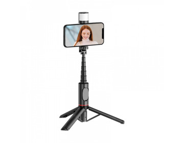 Wiwu Selfie stick Wi-SE003 z funcją tripoda i wbudowaną lampą LED