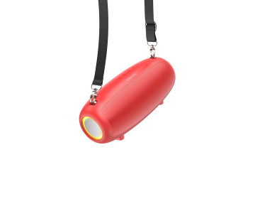 Borofone Głośnik Bezprzewodowy bluetooth BP13 Dazzling z mikrofonem czerwony