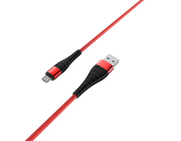 Borofone Kabel BX32 Munificent USB na micro USB 5A 1 metr czerwony