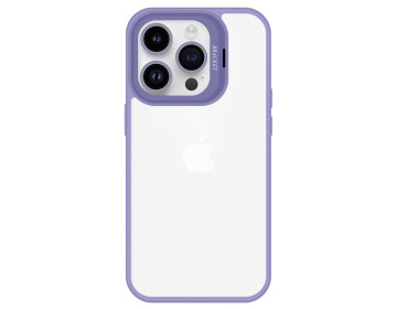 Futerał TP Kickstand case + szkło na aparat lens do iPhone 12 Pro jasnofioletowy