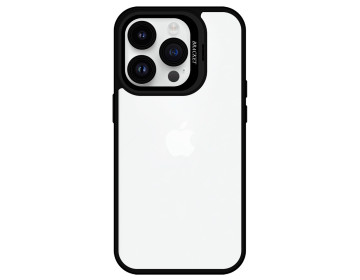 Futerał TP Kickstand case + szkło na aparat lens do iPhone 12 Pro Max czarny